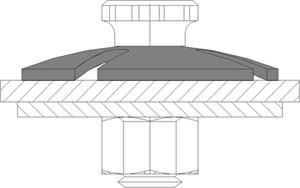 slotted electrical washer