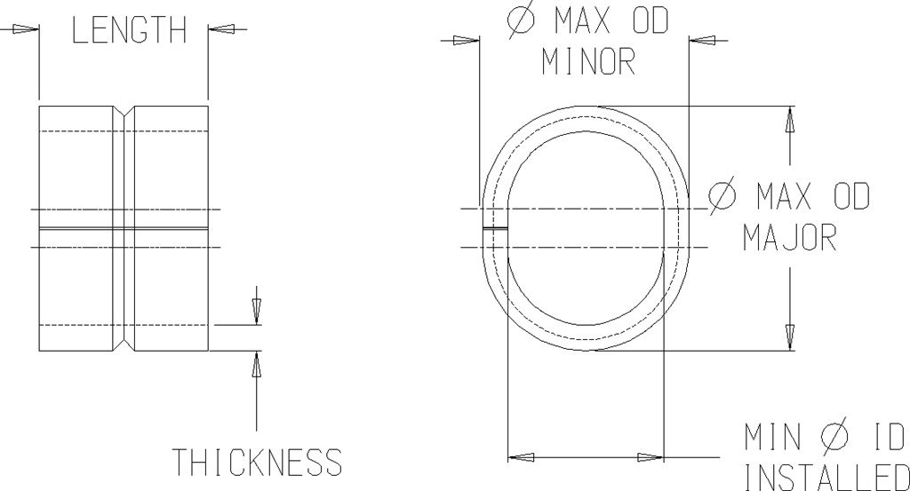 Compression Limiter - Closed Seam - Oval